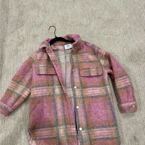 Zara Wool Multicolor Flannel with Buttons
